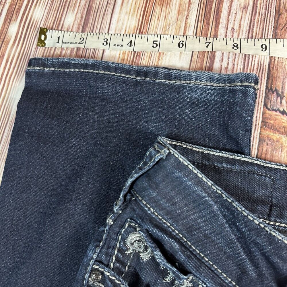 Silver SUKI Womens Size 29 Blue Mid Rise Boot Cut Jeans Denim Pants 27x30.5 - Picture 6 of 12